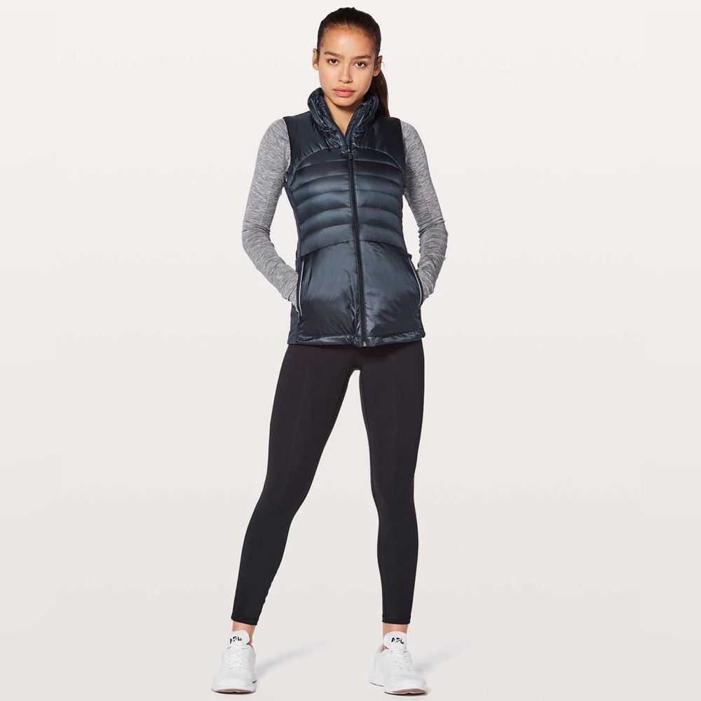 Lululemon Down For A Run Vest II Inkwell Navy Blue Puffer 6 - Picture 2 of 7